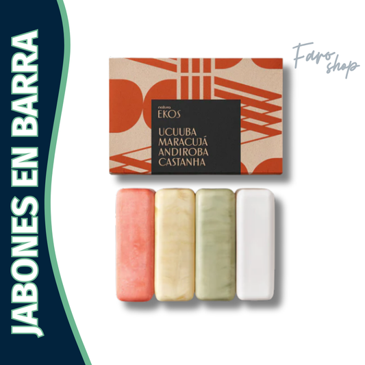 JABONES EKOS UCUUBA, CASTAÑA, ANDIROBA Y MARACUYA