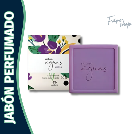 JABON EN BARRA PERFUMADO AGUAS VIOLETA