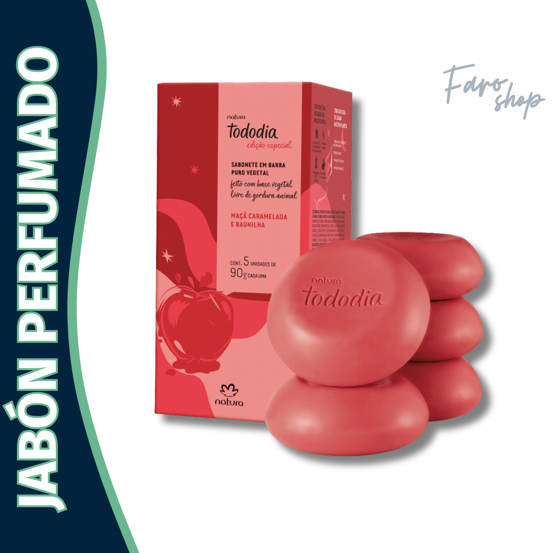 JABONES EN BARRA TODODIA MANZANA CARAMELIZADA Y VAINILLA