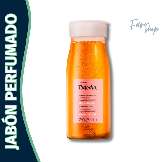 JABON LIQUIDO EN GEL NUEZ PECÁN Y CACAO