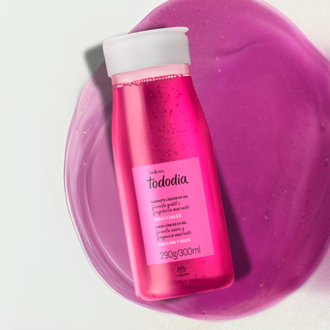 JABON LIQUIDO EN GEL PARA EL CUERPO TODODIA AVELLANA Y CASIS
