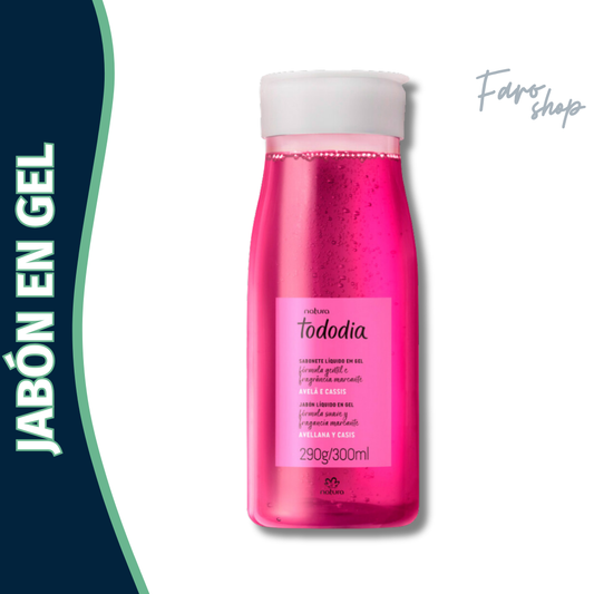 JABON LIQUIDO EN GEL PARA EL CUERPO TODODIA AVELLANA Y CASIS