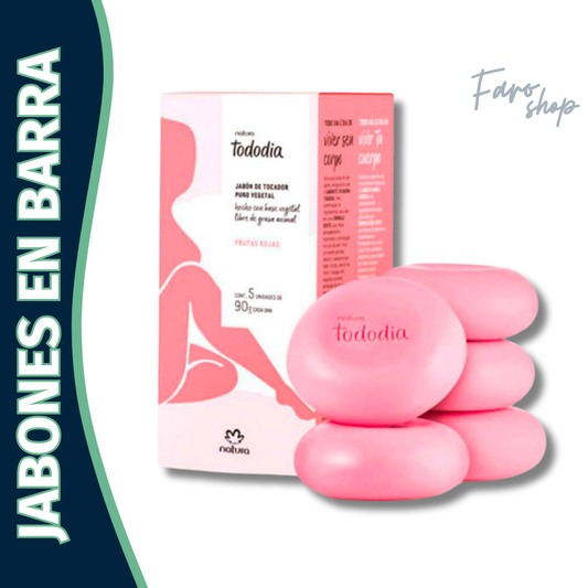 JABONES EN BARRA TODODIA FRUTAS ROJAS
