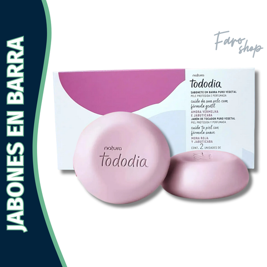 JABONES EN BARRA TODODIA MORA Y JABUTICABA X 2 UNDS