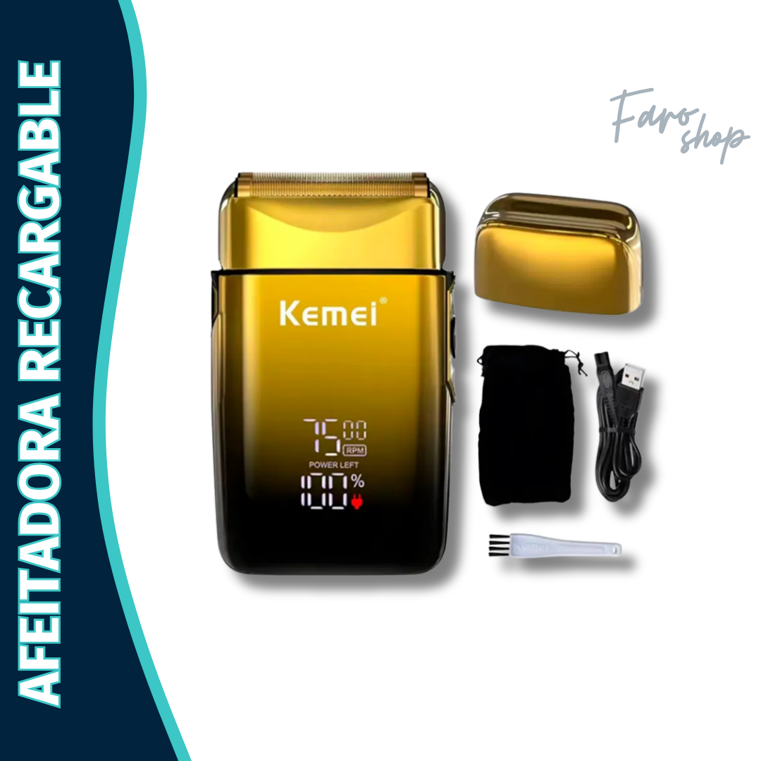 AFEITADORA RECARGABLE KEMEI KM-2127