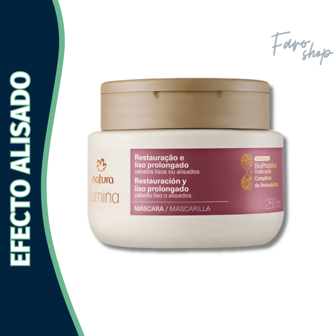 MASCARILLA PARA EL CABELLO LUMINA RESTAURACIÓN Y LISOS PROLONGADOS CABELLO LISO Y ALISADO
