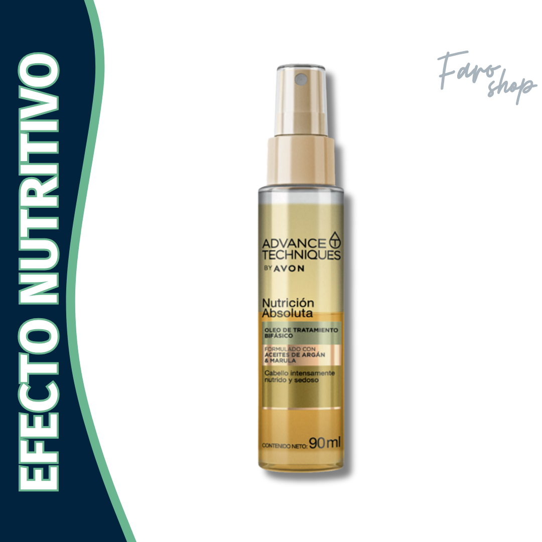 ÓLEO TRATAMIENTO BIFÁSICO ADVANCE TECHNIQUES ACEITES DE ARGÁN Y MARULA 90ml