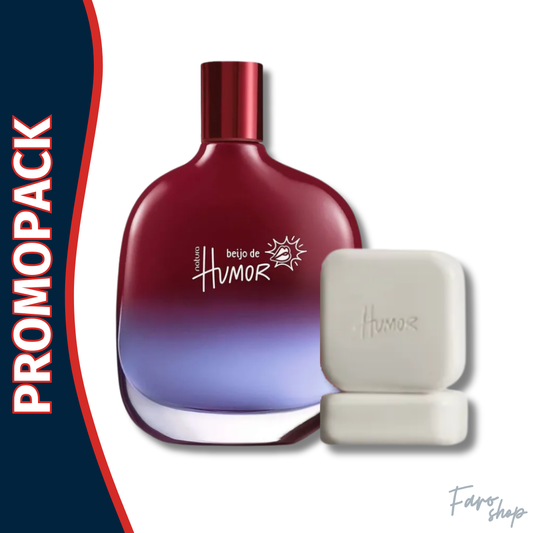 PROMOPACK PERFUME BEIJO DE HUMOR MASCULINO + JABON EN BARRA