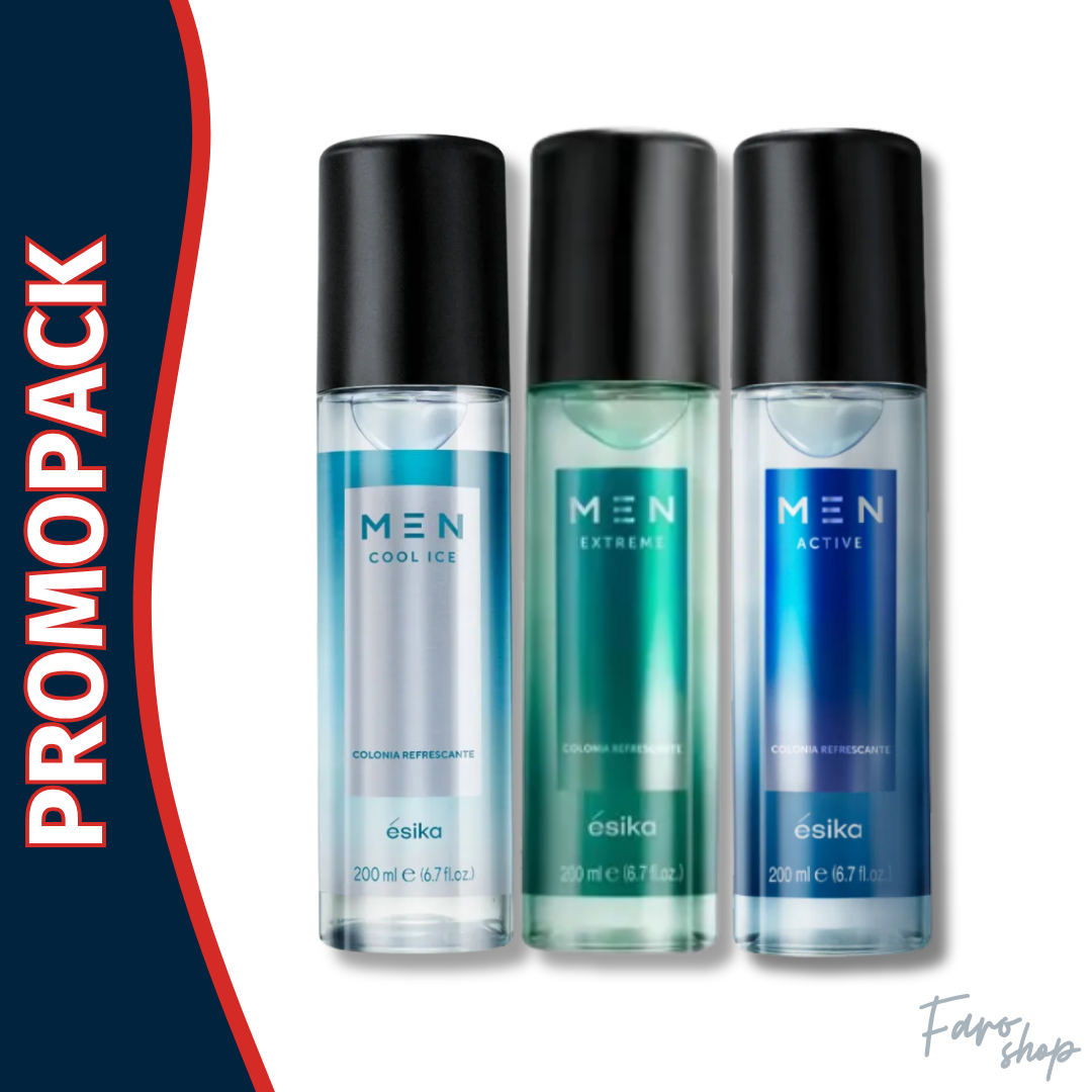 PROMOPACK COLONIA MEN EXTREME + MEN ACTIVE + MEN COOL ICE