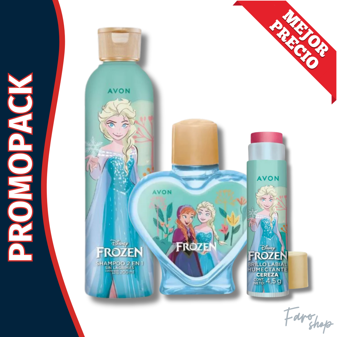PROMOPACK FROZEN: COLONIA + SHAMPOO + BARRITA BRILLO