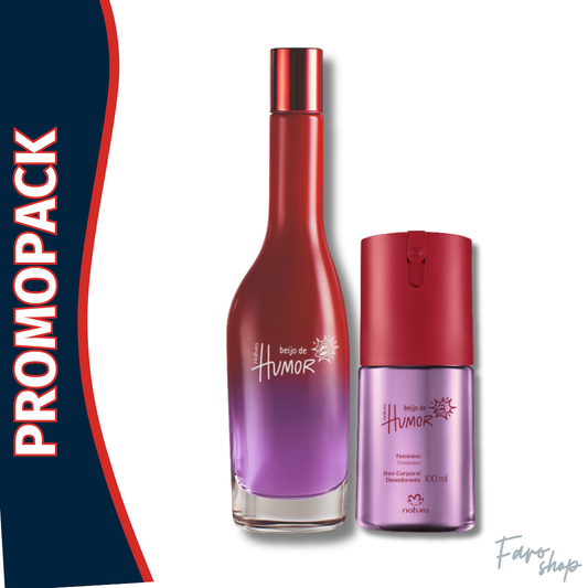 PROMOPACK PERFUME BEIJO DE HUMOR FEMENINO + SPRAY PERFUMADO