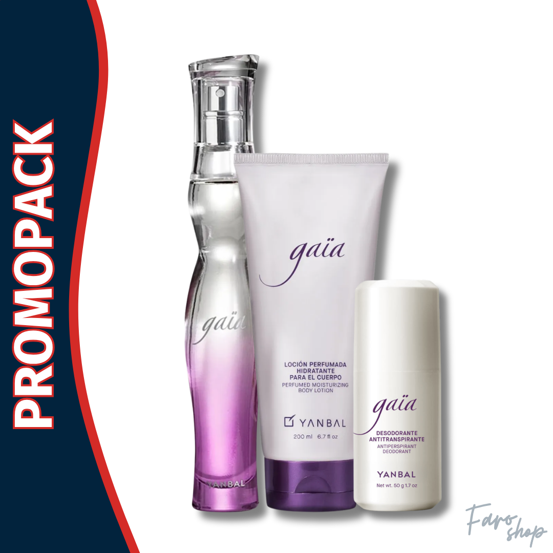 PROMOPACK PERFUME GAIA + CREMA PERFUMADA + DESODORANTE