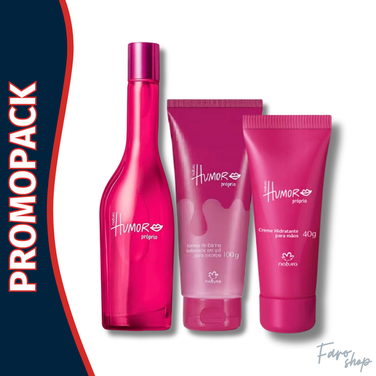 PROMOPACK PERFUME HUMOR PROPRIO + JABON CORPORAL + CREMA PARA MANOS