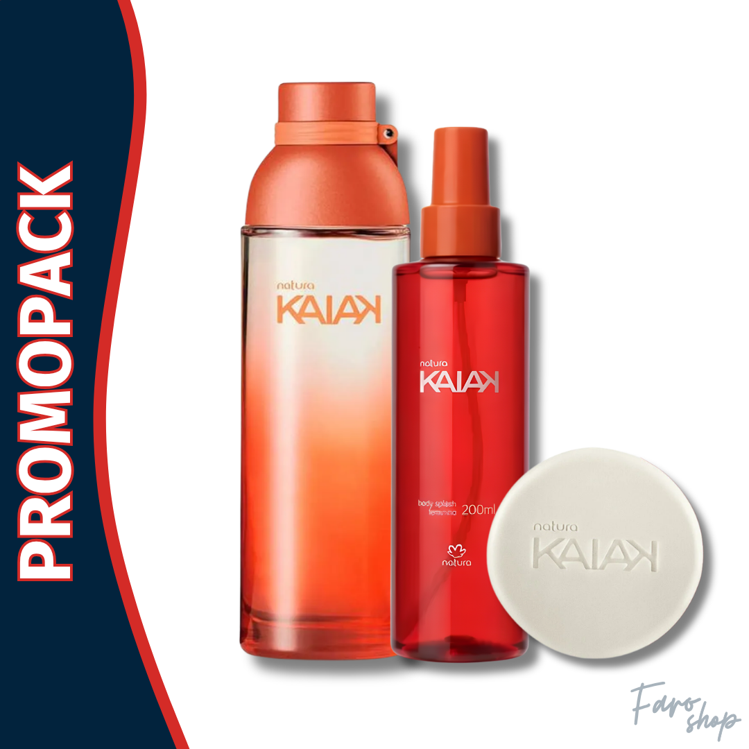 PROMOPACK PERFUME KAIAK FEMENINO + SPLASH 200ML + JABON EN BARRA 90G