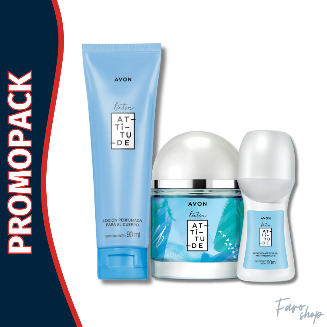 PROMOPACK PERFUME LATIN ATTITUDE + CREMA PERFUMADA + DESODORANTE