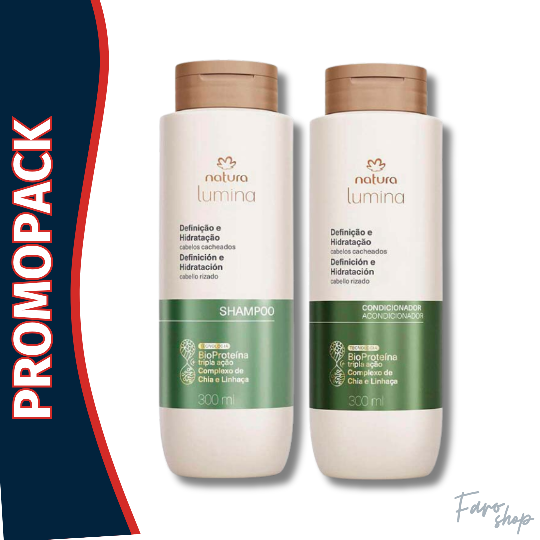 PROMOPACK SHAMPOO + ACONDICIONADOR LUMINA DEFINICION E HIDRATACION CABELLO RIZADO