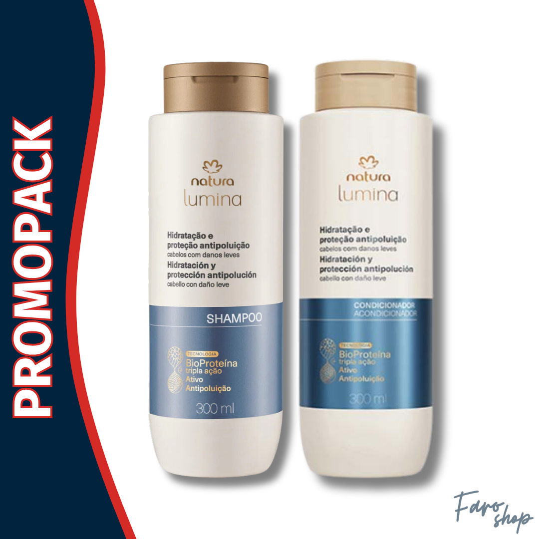 PROMOPACK SHAMPOO + ACONDICIONADOR LUMINA HIDRATACIÓN Y PROTECCIÓN ANTIPOLUCIÓN