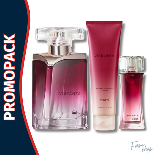 PROMOPACK VIBRANZA + CREMA PERFUMADA + PERFUME MINI