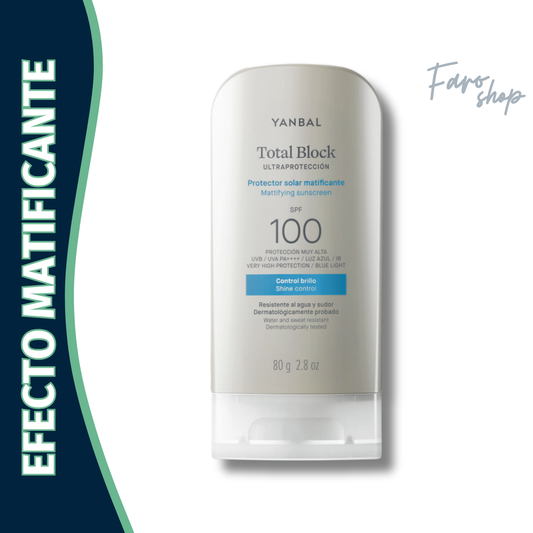 PROTECTOR SOLAR MATIFICANTE SPF 100 TOTAL BLOCK