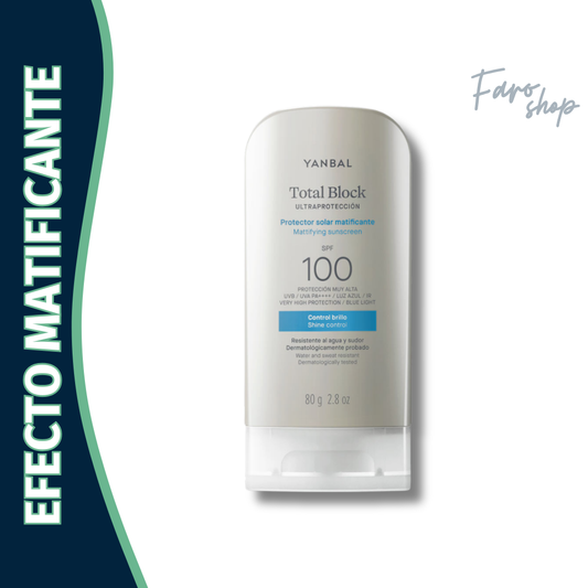 PROTECTOR SOLAR MATIFICANTE SPF 100 TOTAL BLOCK
