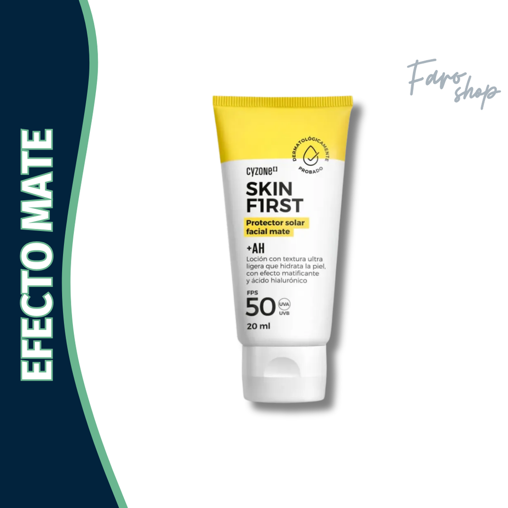 PROTECTOR SOLAR PARA ROSTRO MATE SKIN FIRST MINI – El Faro Shop