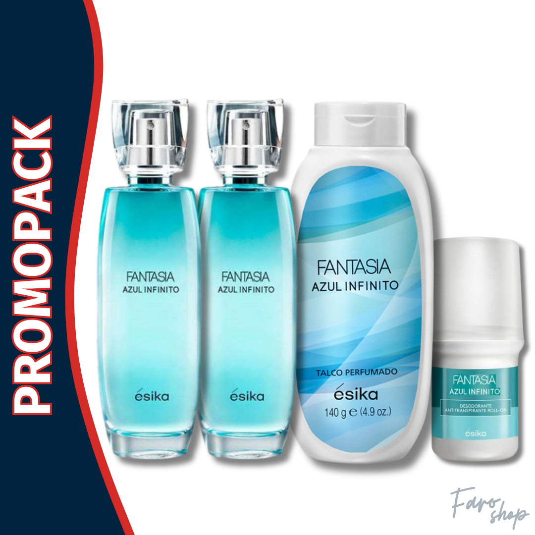 PROMOPACK 2 FANTASIA AZUL INFINITO + TALCO + DESODORANTE