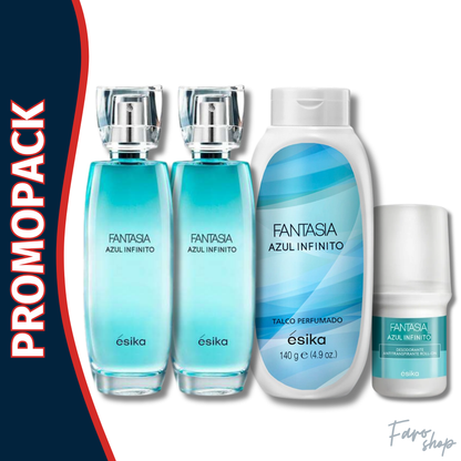 PROMOPACK 2 FANTASIA AZUL INFINITO + TALCO + DESODORANTE