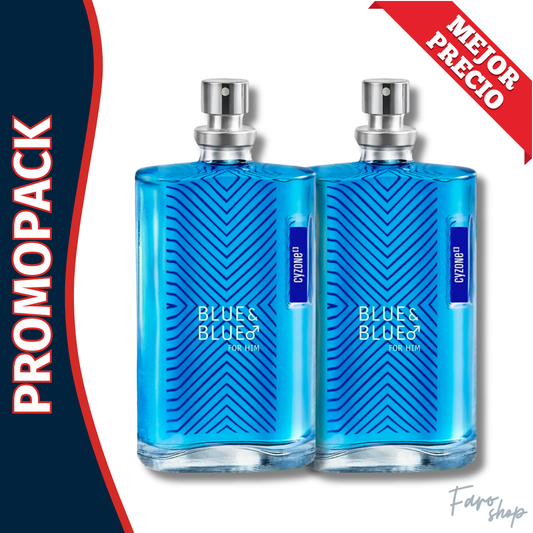 PROMOPACK 2 BLUE & BLUE PARA HOMBRE