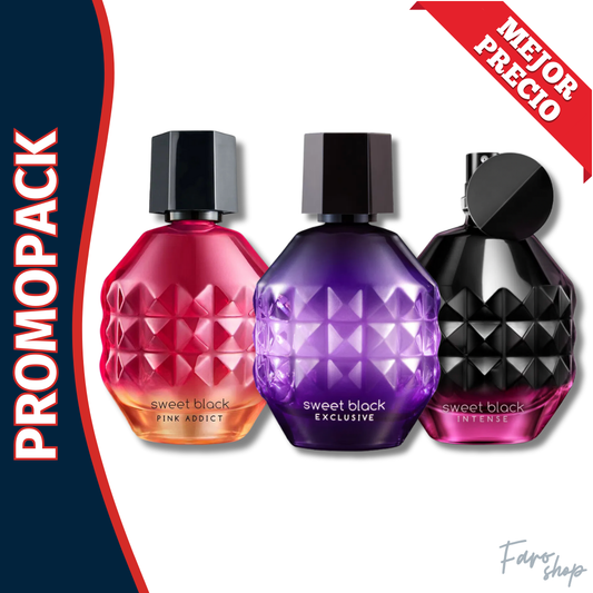 PROMOPACK SWEET BLACK INTENSE + PINK ADDICT + EXCLUSIVE