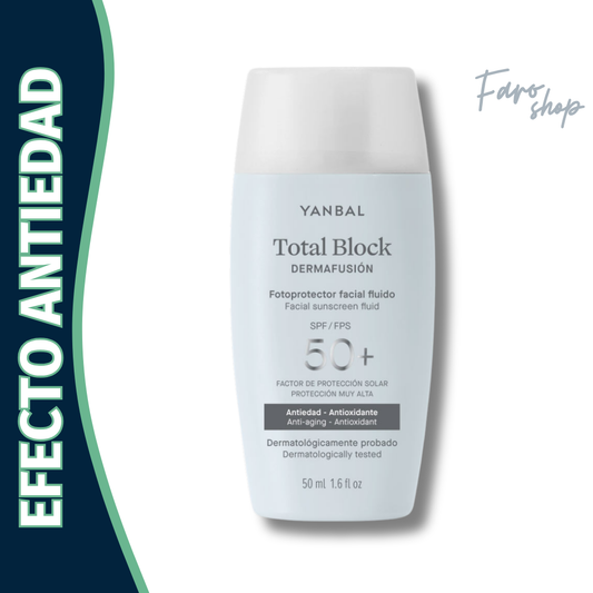 FOTOPROTECTOR FACIAL FLUIDO SPF 50+ TOTAL BLOCK DERMAFUSIÓN