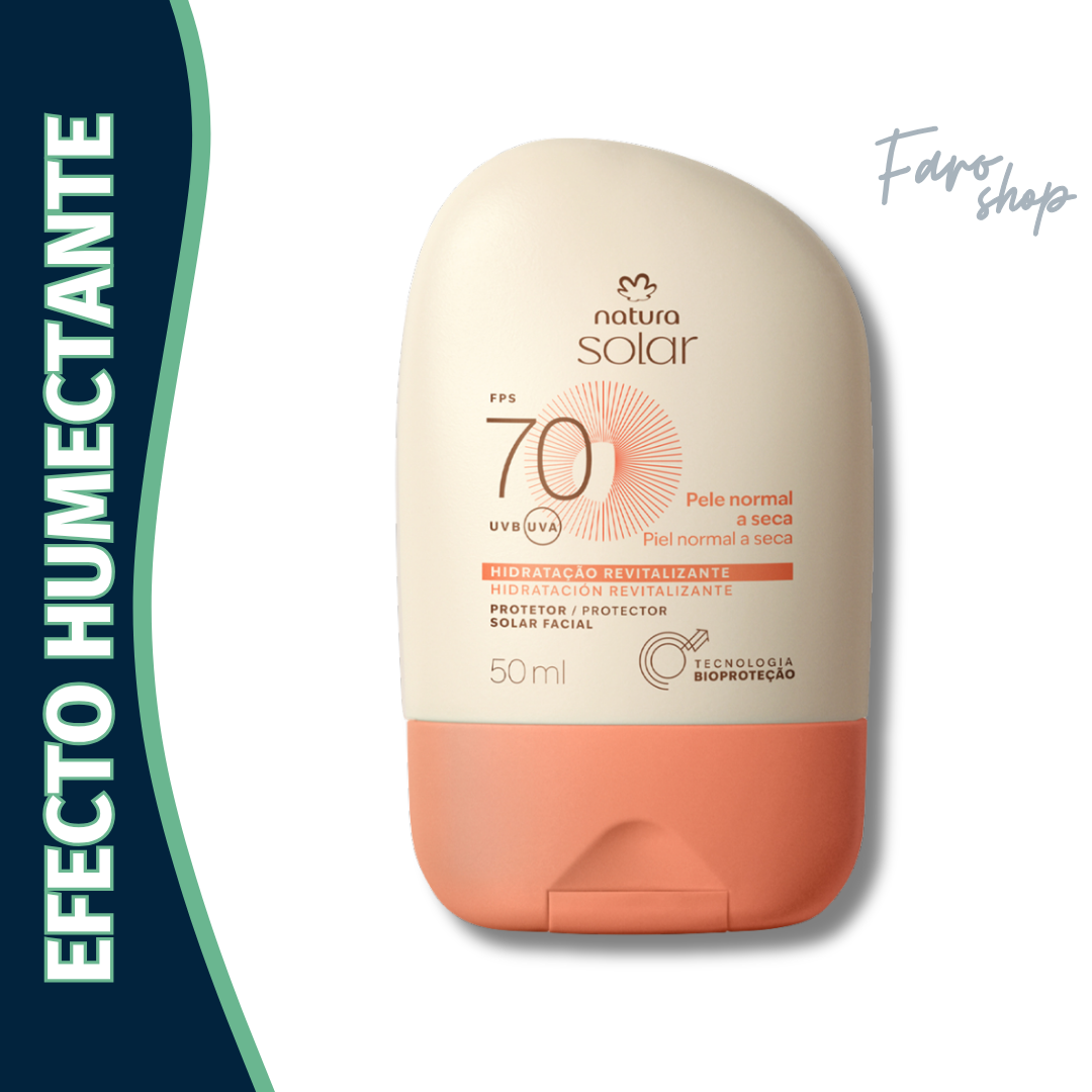 PROTECTOR SOLAR FACIAL PIEL NORMAL A SECA FPS 70 NATURA SOLAR