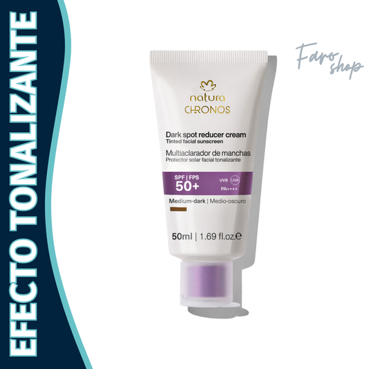 PROTECTOR SOLAR ACLARADOR FPS 50 CHRONOS DERMA - Medio oscuro