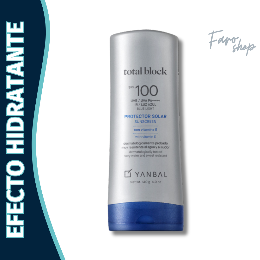 PROTECTOR SOLAR BLOQUEADOR SPF 100 TOTAL BLOCK - 140 G