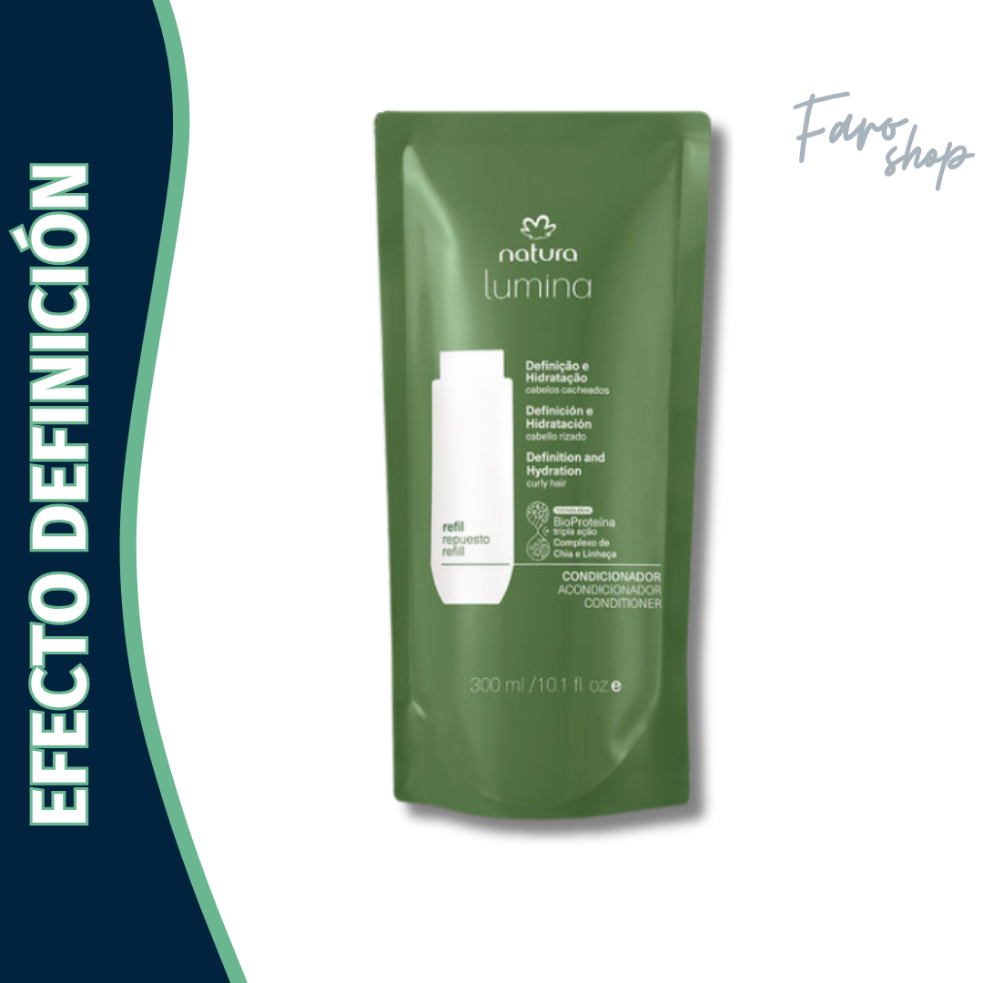 REPUESTO ACONDICIONADOR LUMINA DEFINICION E HIDRATACION CABELLO RIZADO