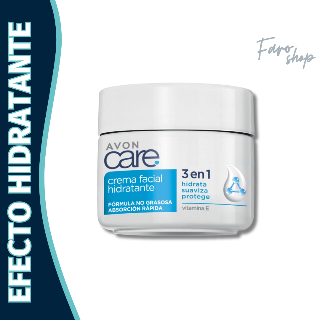 CREMA FACIAL HIDRATANTE CARE 3 EN 1 CON VITAMINA E