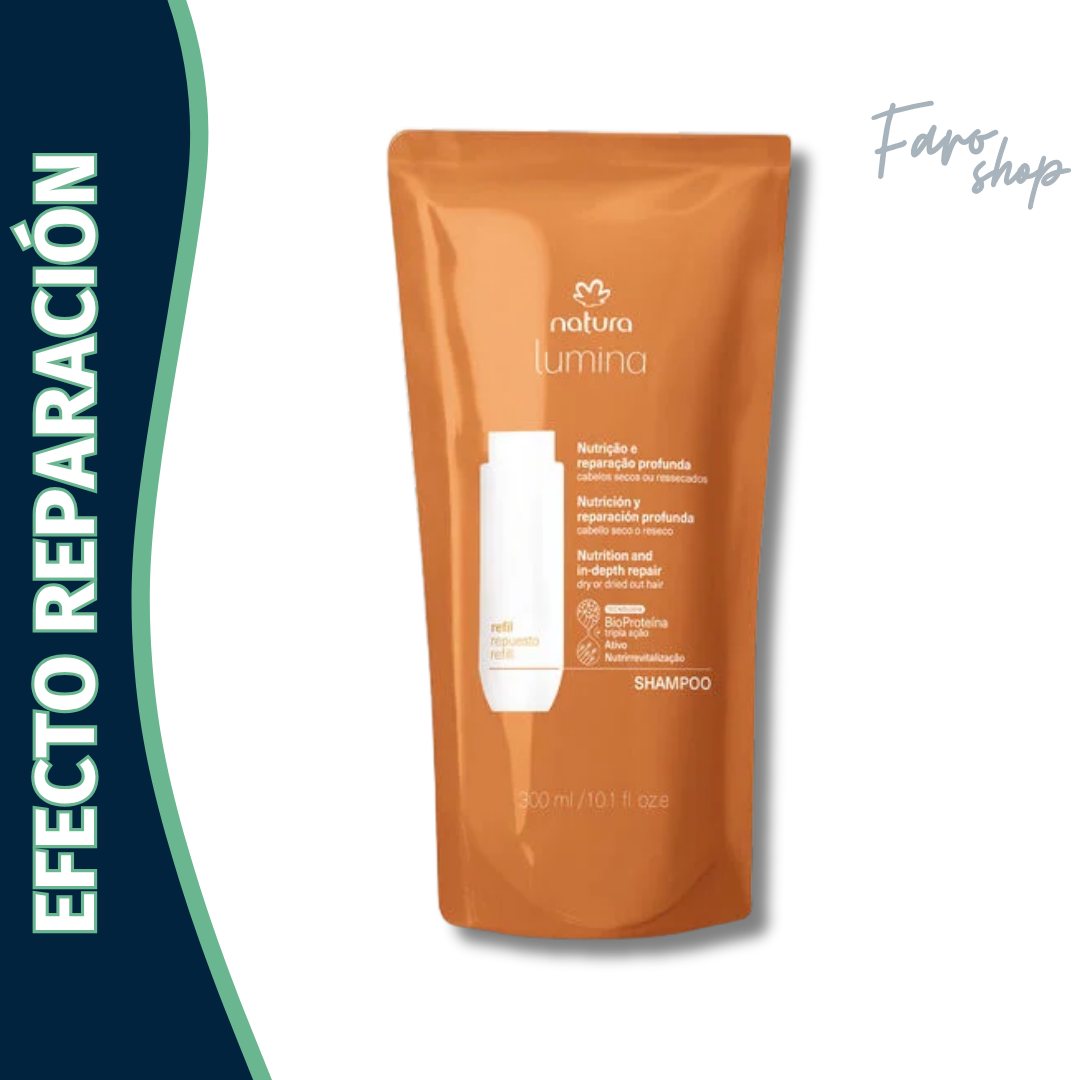 REPUESTO SHAMPOO LUMINA NUTRICIÓN Y REPARACIÓN PROFUNDA
