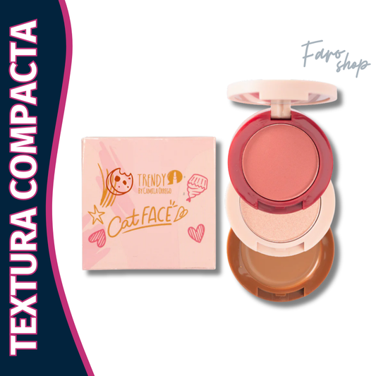 TORRE RUBOR, ILUMINADOR/CONTORNO CAT FACE