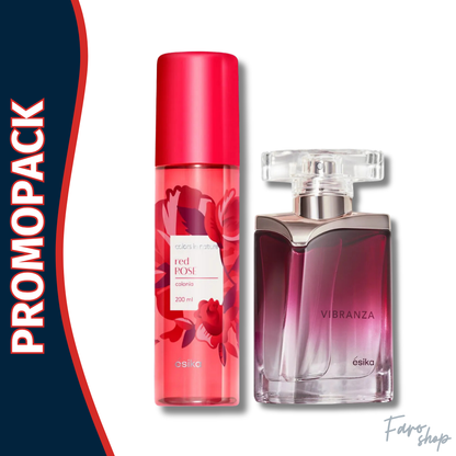 PROMOPACK PERFUME VIBRANZA + SPLASH RED ROSE