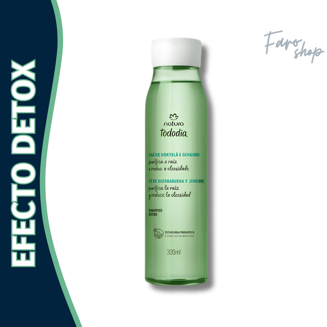 SHAMPOO TODODIA DETOX TÉ DE HIERBABUENA Y JENGIBRE