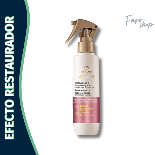 SPRAY DE AMINOÁCIDOS PRE SECADO RESTAURACIÓN Y LISOS PROLONGADOS CABELLO LISO Y ALISADO