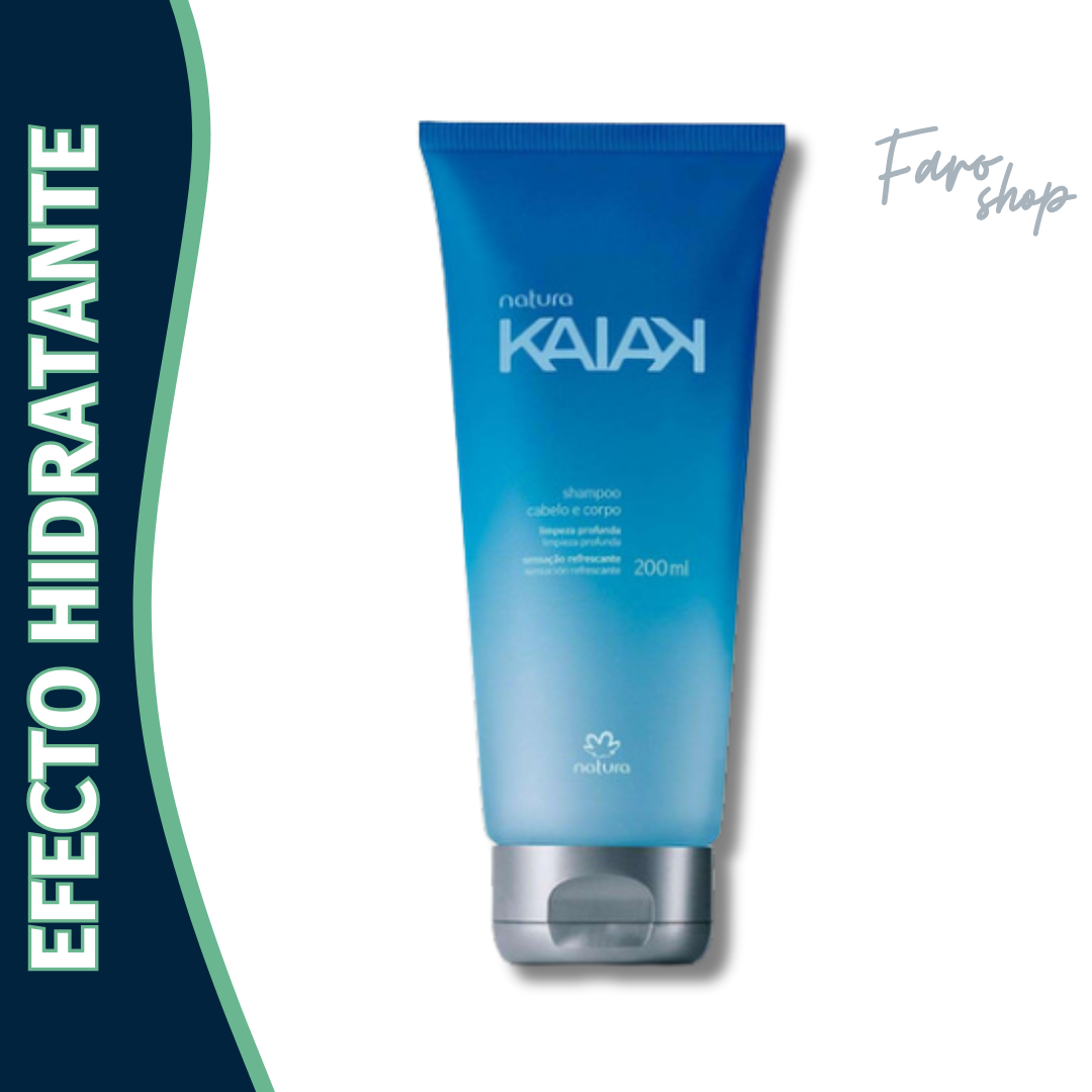 SHAMPOO PARA CABELLO Y CUERPO KAIAK MASCULINO