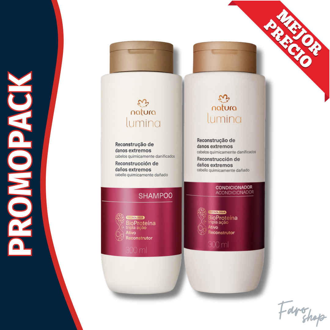 PROMOPACK SHAMPOO + ACONDICIONADOR LUMINA RECONSTRUCCIÓN