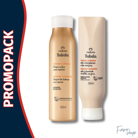 PROMOPACK SHAMPOO + ACONDICIONADOR TODODIA NUTRITIVO DURAZNO Y ALMENDRA
