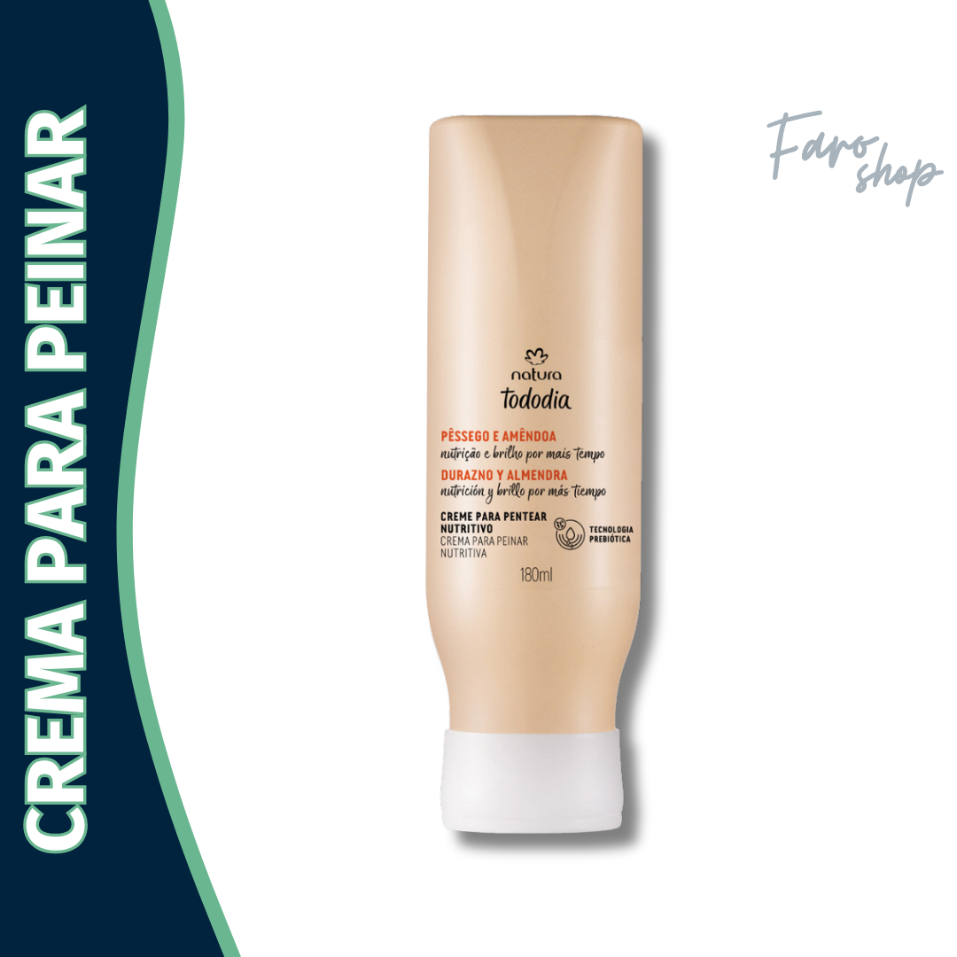 CREMA PARA PEINAR TODODIA NUTRITIVO DURAZNO Y ALMENDRA