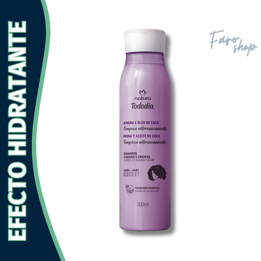 SHAMPOO TODODIA LIMPIEZA ANTIRESECAMIENTO CABELLO RIZADO Y AFRO
