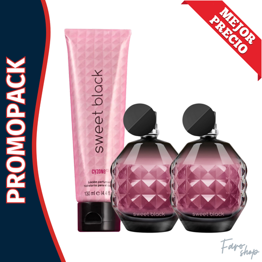 PROMOPACK 2 PERFUME SWEET BLACK + CREMA PERFUMADA
