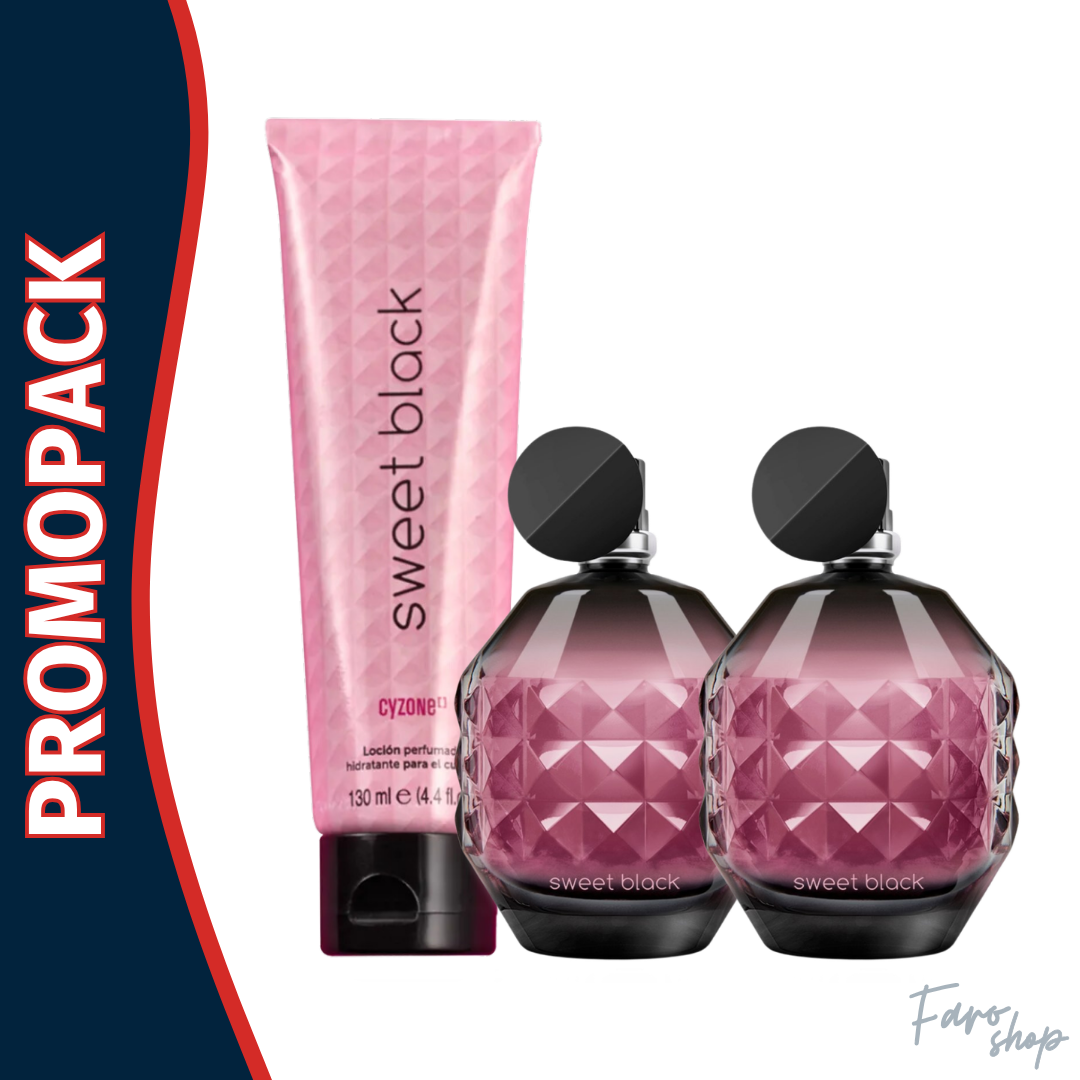 PROMOPACK 2 PERFUME SWEET BLACK + CREMA PERFUMADA
