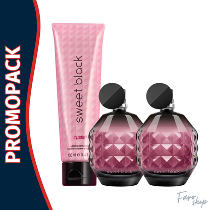 PROMOPACK 2 PERFUME SWEET BLACK + CREMA PERFUMADA