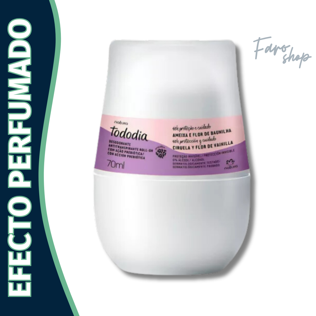 DESODORANTE ROLL-ON TODODIA CIRUELA Y FLOR DE VAINILLA
