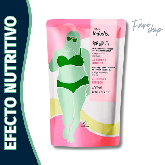 REPUESTO CREMA NUTRITIVA CORPORAL ACEROLA E HIBISCO